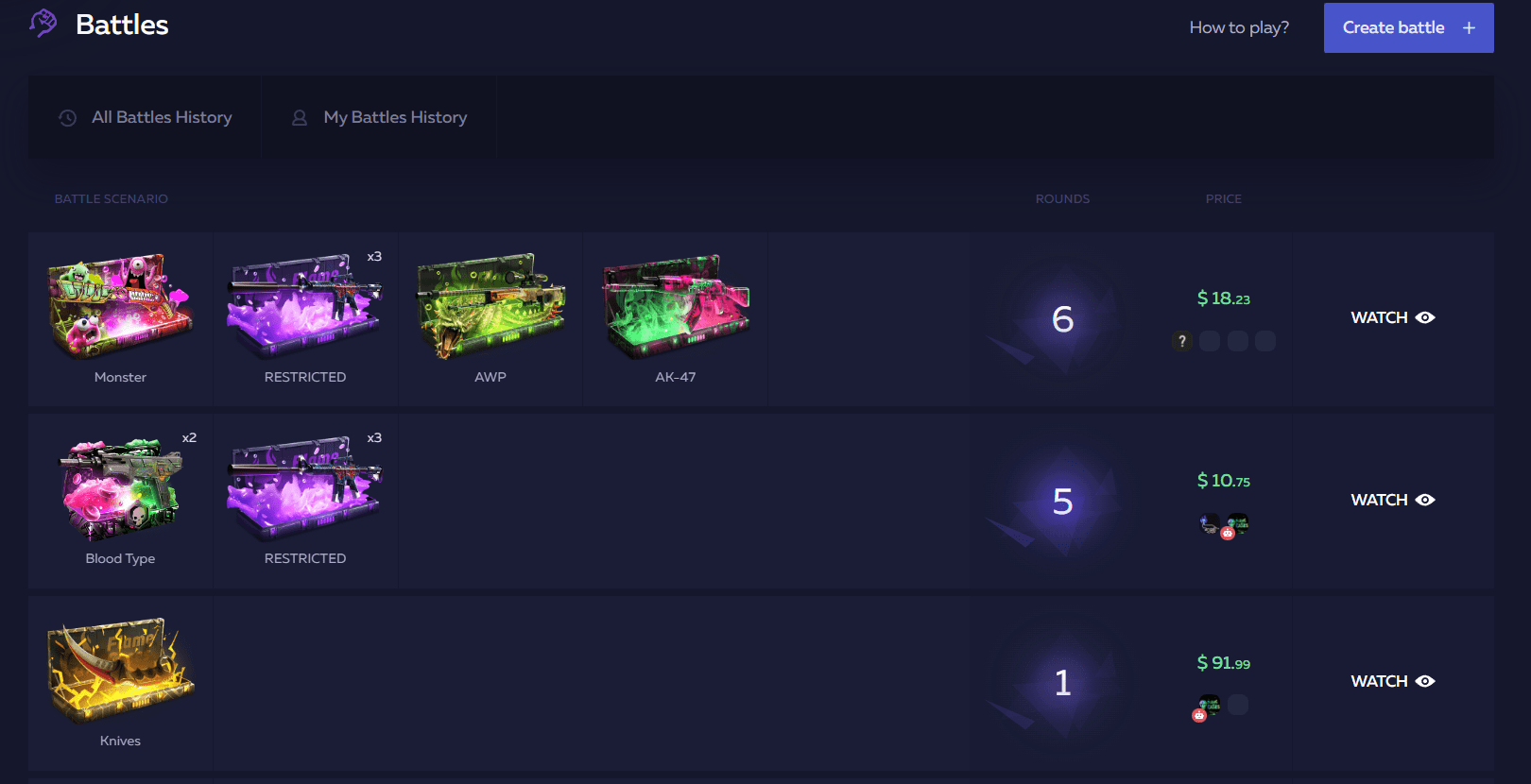 flamecase case battle game-mode