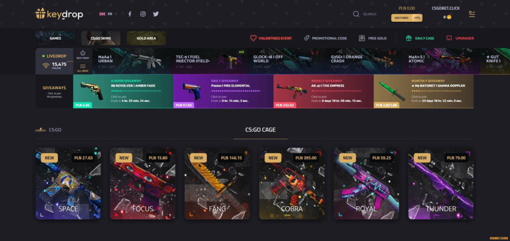 keydrop bonus code