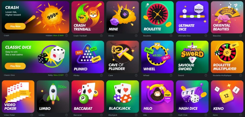 BC.GAME original games