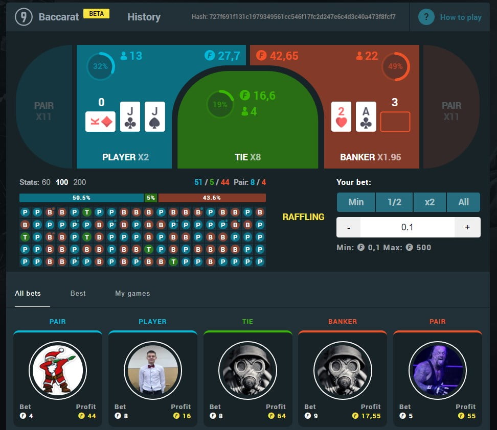 csgofast baccart game