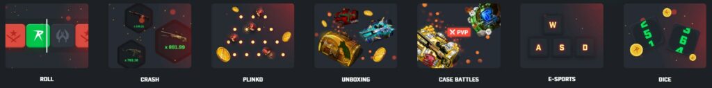 csgoroll games - win skins