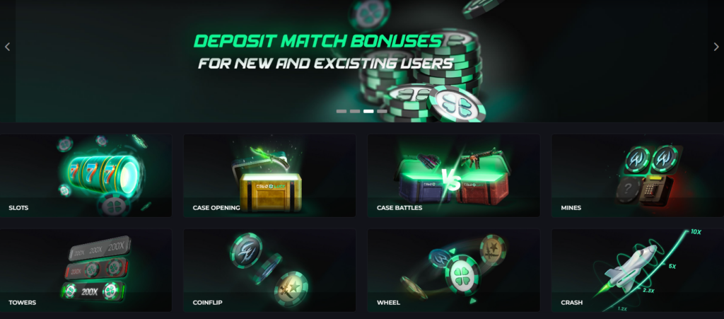 csgoluck homepage