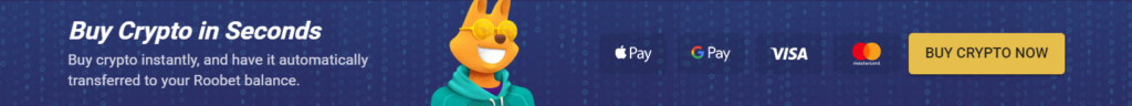 Roobet is a crypto-only casino, so all deposits and withdrawals are made using cryptocurrencies. T